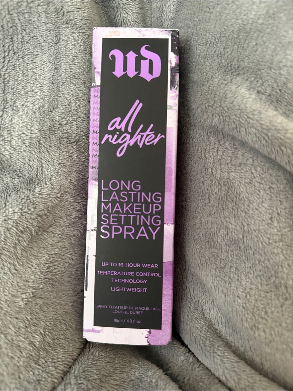 Urban Decay Purple No-Makeup Setting Spray Box